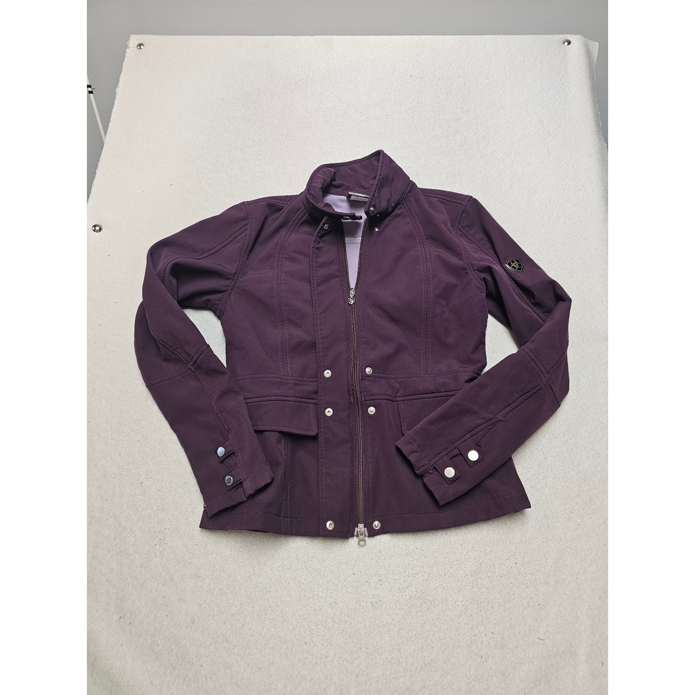 Ariat York Jacket Womens Medium Purple Softshell Fleece Lined 10009719